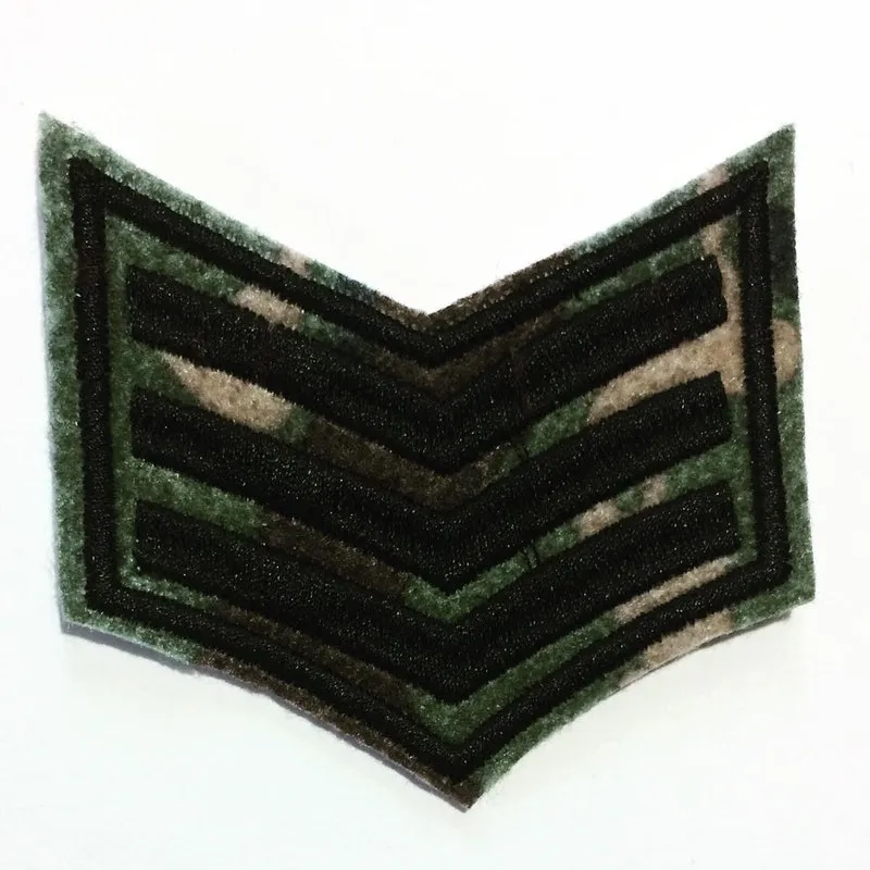 Patch Bordado Militar Camuflado Preto Termocolante