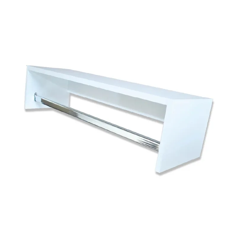 Cabideiro De Parede - Mdf Branco Tx - 90x25cm