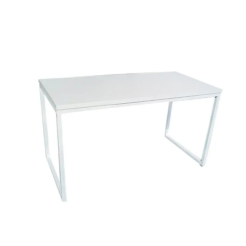 MESA DE JANTAR INDUSTRIAL FERRO MDF 120X60 BRANCO COM BRANCO - M1206075BCOBCO