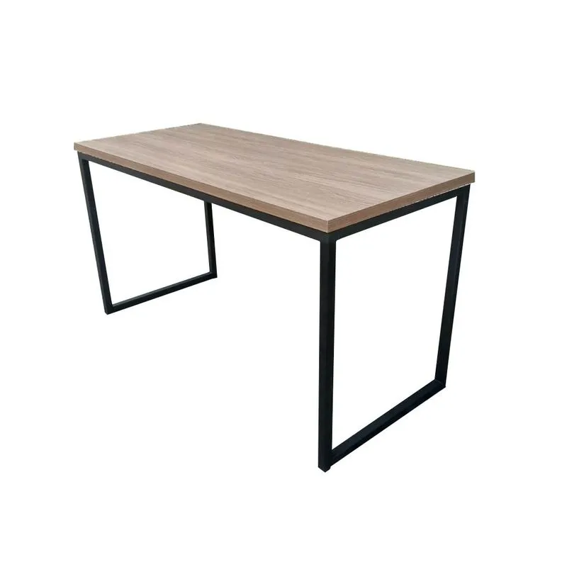 MESA DE JANTAR INDUSTRIAL FERRO MDF 120X60CM PRETO + LARNACA - M12060PTOLAR