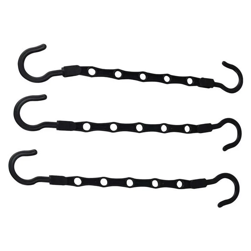 3 Extensores de Cabide Multifuncional de Plástico