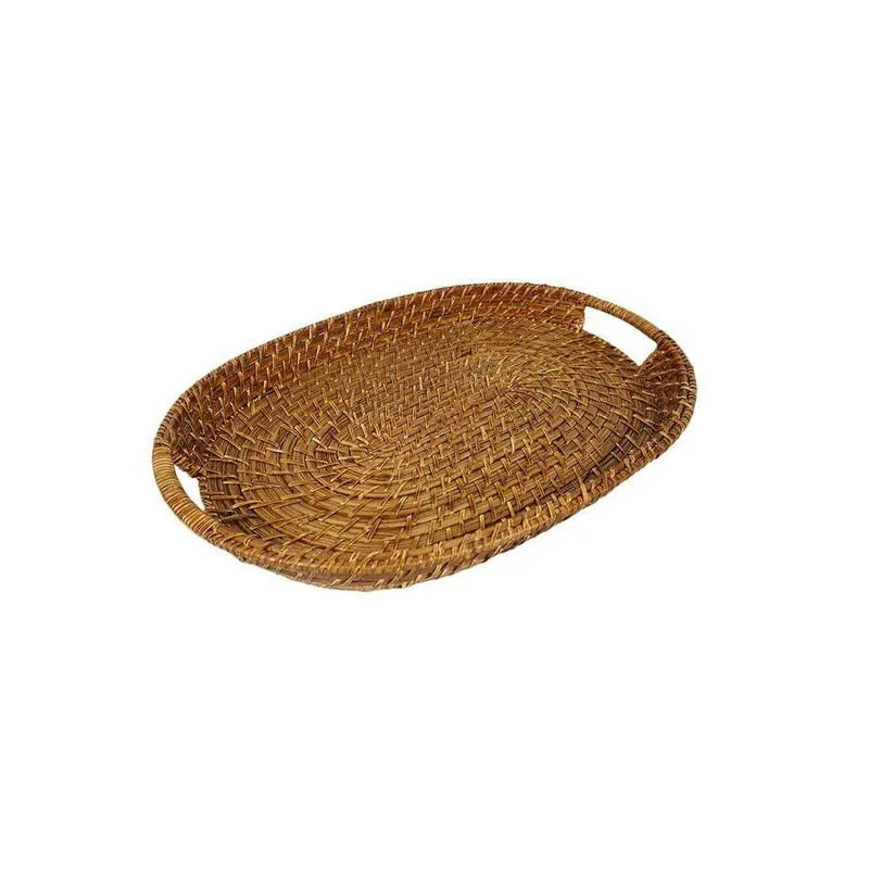 Bandeja Oval Rattan 50cm Hudson
