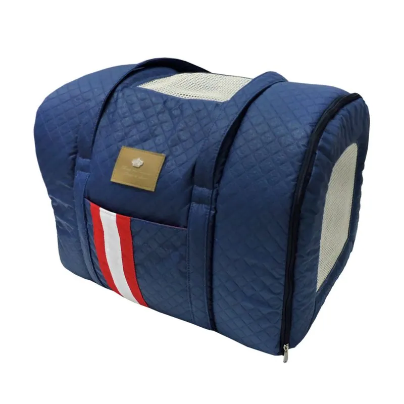 Bolsa de Transporte Striped Bonito pra Cachorro para Cães Marinho