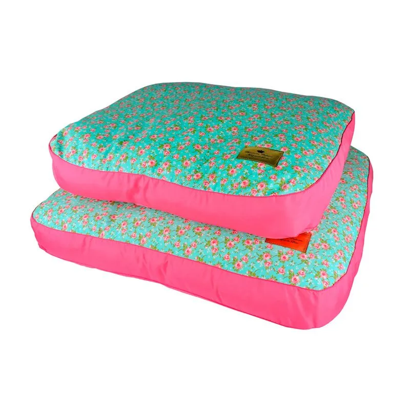 Almofada Floral Bonito pra Cachorro para Cães Pink - Tamanho G