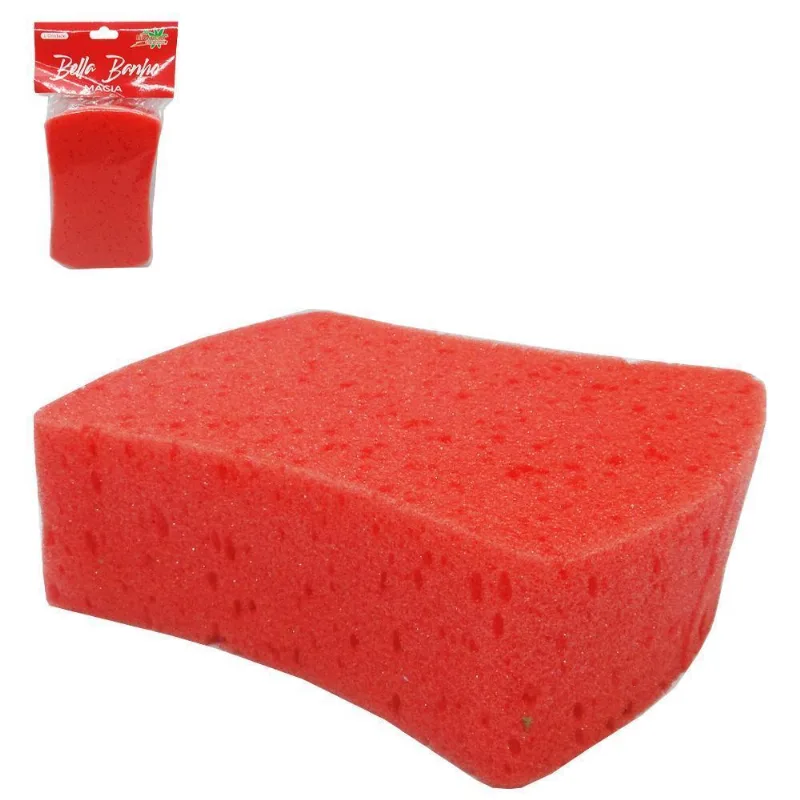 Esponja / Bucha De Espuma Para Banho Macia 170x100x50mm