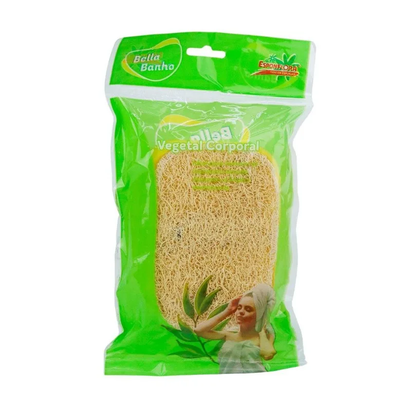 Bucha Vegetal Natural 14cm Dupla Face - Tudo Em Caixa