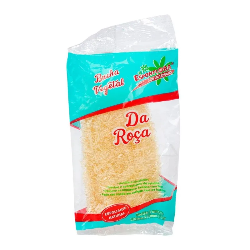 Bucha Vegetal Natural 14cm Da Roças - Tudo Em Caixa