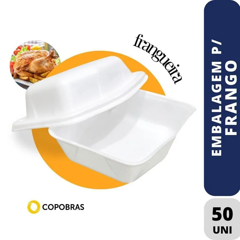 Embalagem Para Frango Isopor Copobras C/50