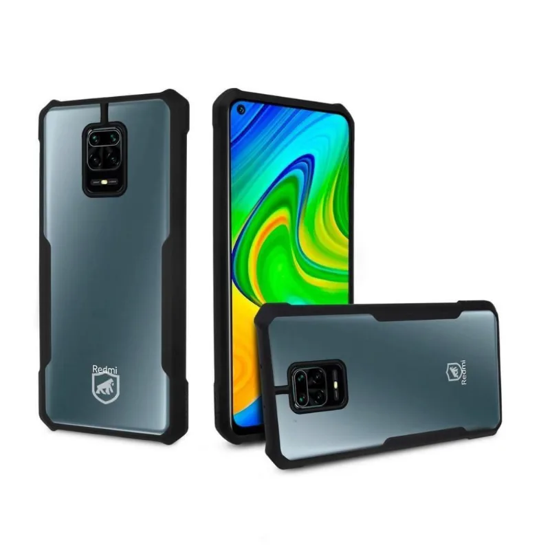 Capa Case Capinha Dual Shock X Preta Para Xiaomi Redmi Note 9S - Gshield - Gshield