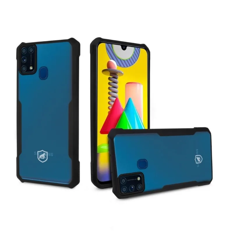 Capa Case Capinha Dual Shock X Preta Para Samsung Galaxy M31 - Gshield