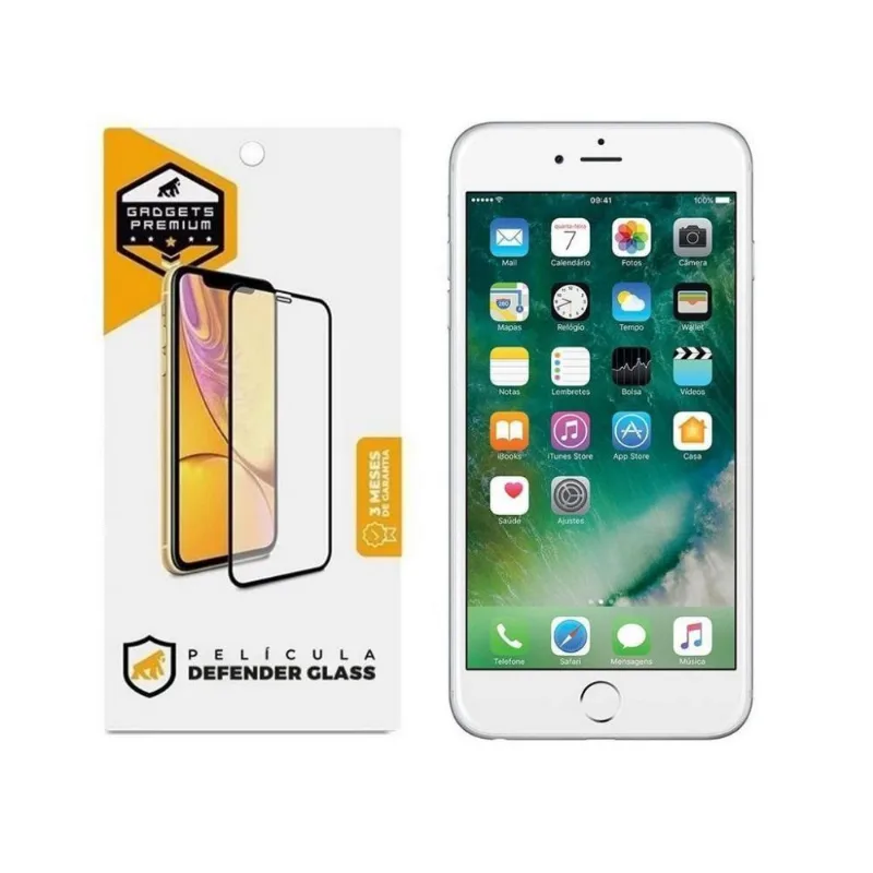 Película Defender Glass Para Iphone 6 E 6S - Branca - Gshield - Gshield