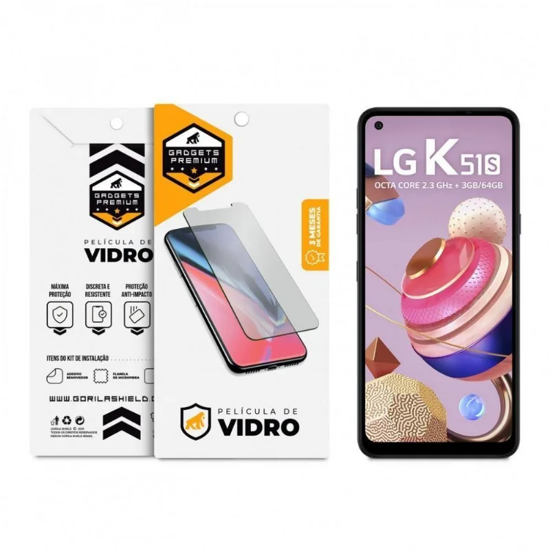 Película De Vidro Dupla Para Lg K51S - Gshield - Gshield
