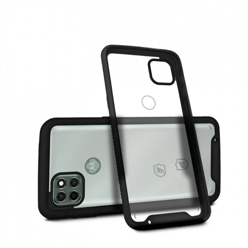 Capa Case Capinha Stronger Preta Para Motorola Moto G9 Power - Gshield - Gshield
