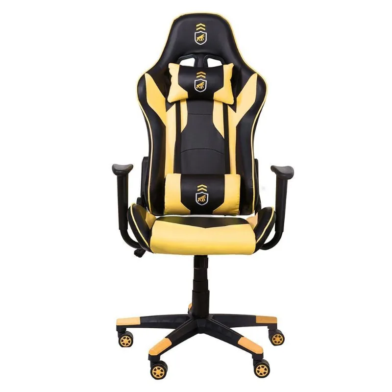 Cadeira Gamer Phantom Preta com Amarelo - Corretor de postura + inclinação avançada - Gshield - Gshield