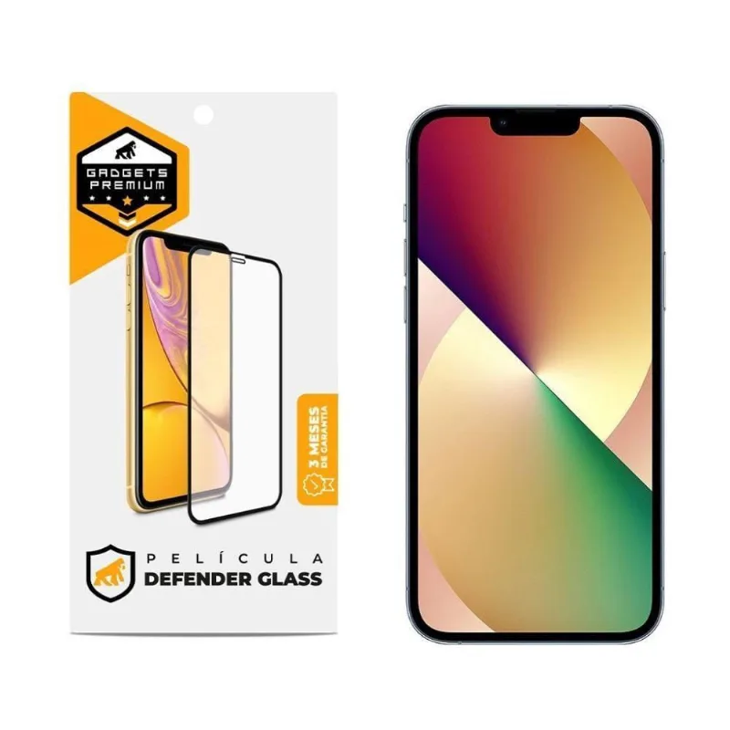 Película Defender Glass Para Iphone 13 Pro - Preta - Gshield - Gshield