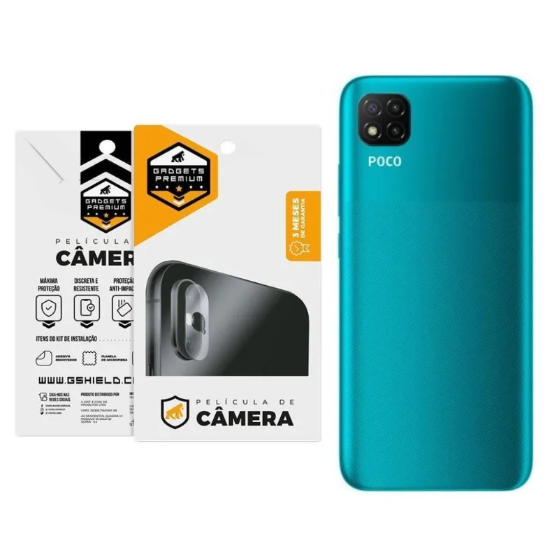 Película Para Lente De Câmera Para Xiaomi Redmi Poco C3 - Gshield - Gshield