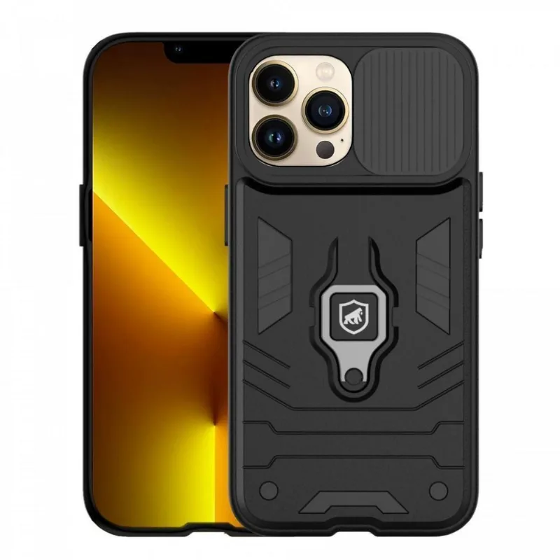 Capa Case Capinha Defender Black Para Iphone 13 Pro - Gshield - Gshield