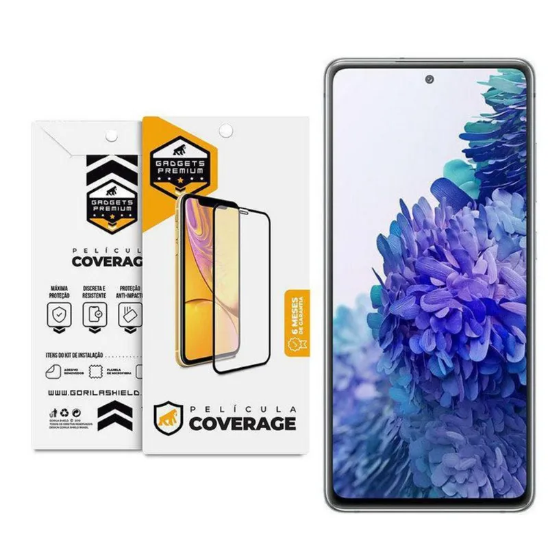 Película Coverage 5D Pro Preta Para Samsung Galaxy S20 Fe - Gshield