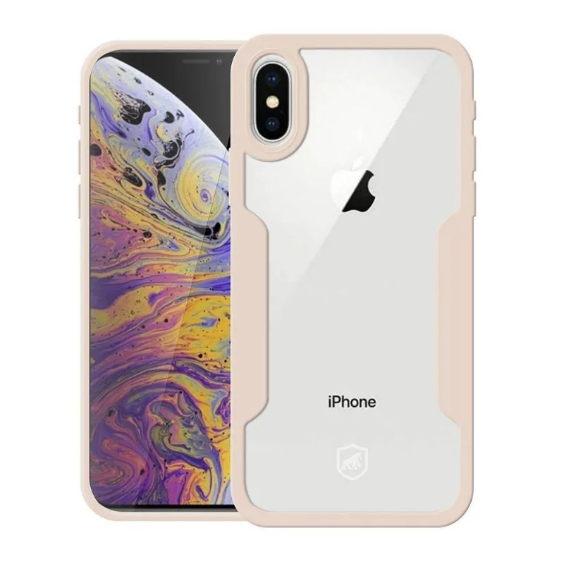 Capa 360 Para Iphone Xs Max - Rosa - Frente E Verso- Gshield - Gshield