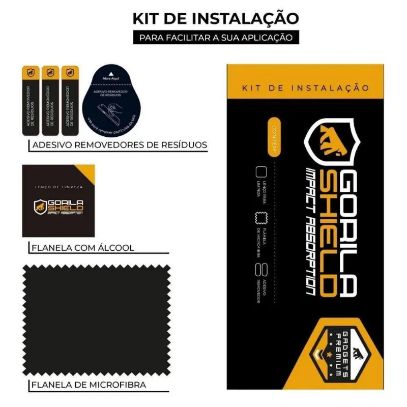 Película Defender Glass Para Samsung Galaxy A53 5G - Preta - Gshield