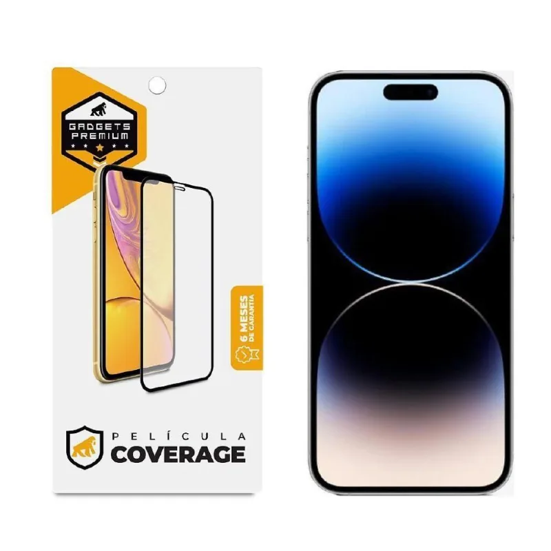 Película Para Iphone 14 Pro Max - Coverage 5D Pro Preta - Gshield - Gshield