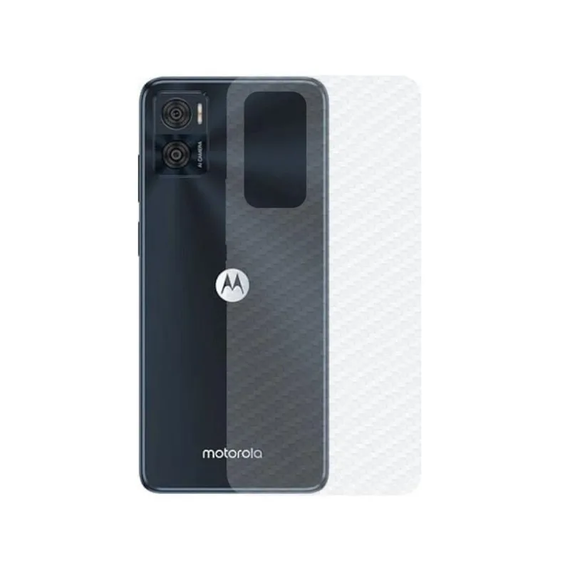 Película Para Motorola Moto E22 - Traseira De Fibra De Carbono - Gshield - Gshield