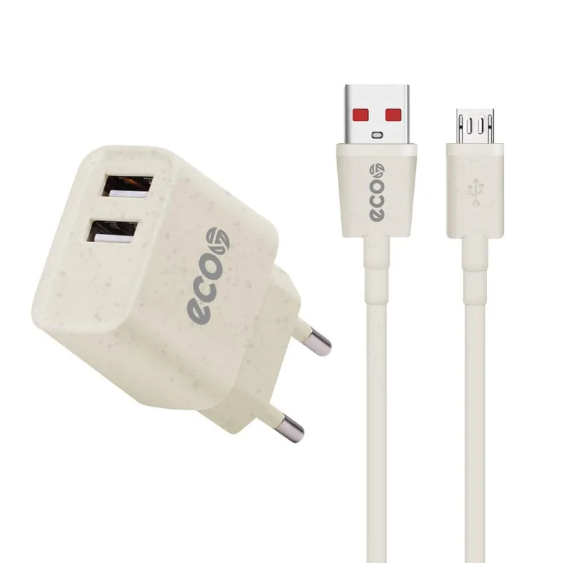 Carregador + Cabo Micro USB V8 - GreenEcoo - Gshield - Gshield