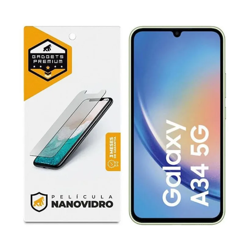Película Para Samsung Galaxy A34 5G - Nano Vidro - Gshield - Gshield