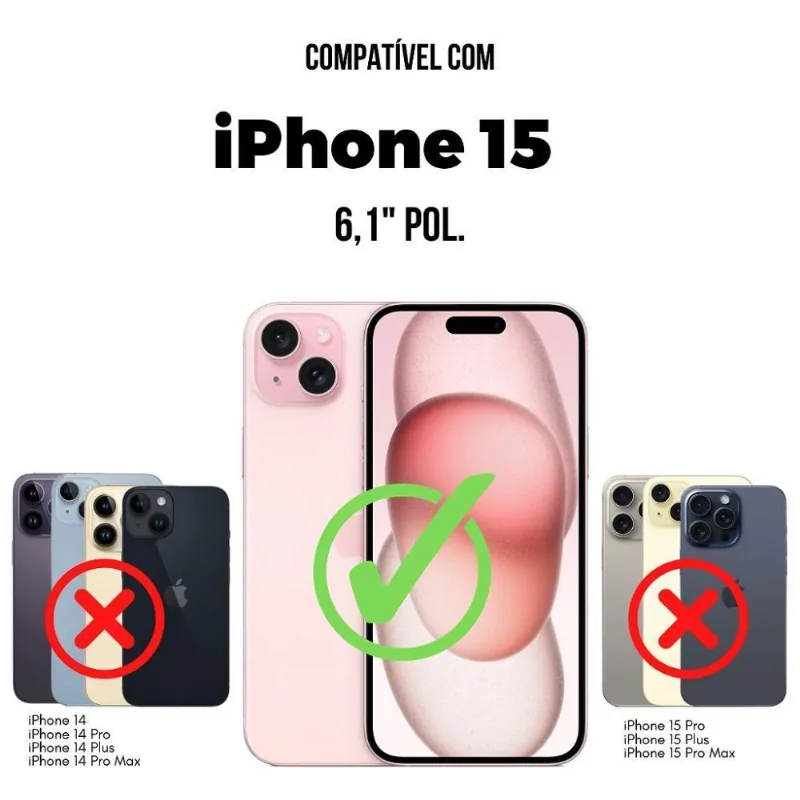 Capa Para Iphone 15 - Clear Proof - Gshield - Gshield