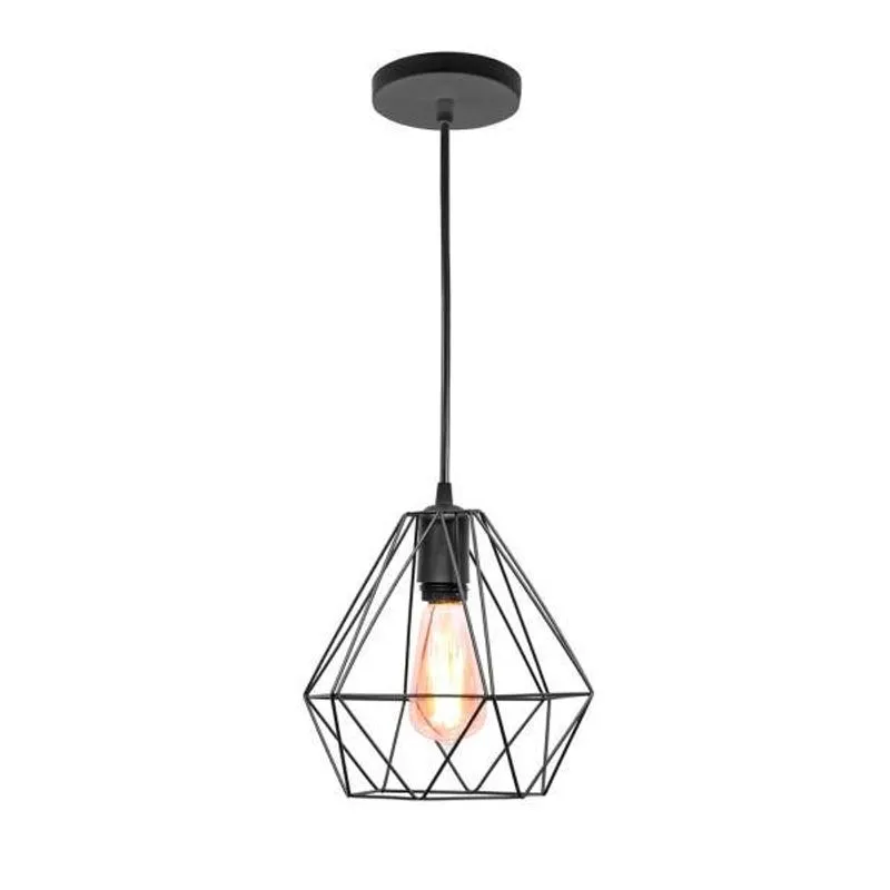Pendente Aramado Diamante Preto
