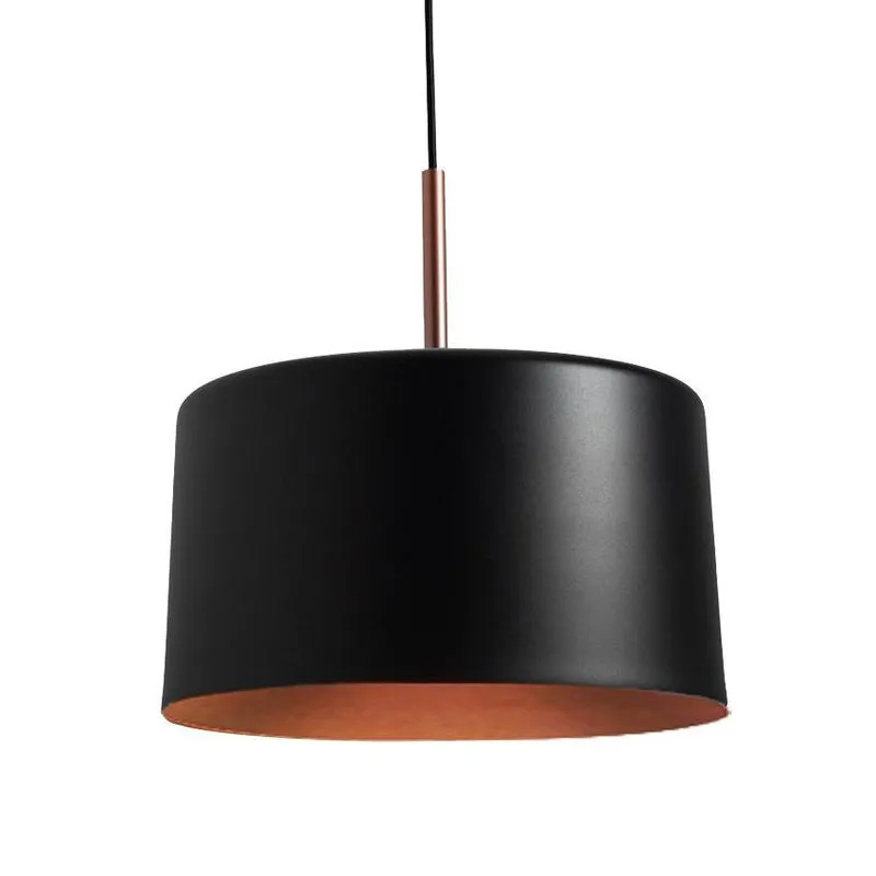 Pendente Large Bilboquê Preto Com Cobre