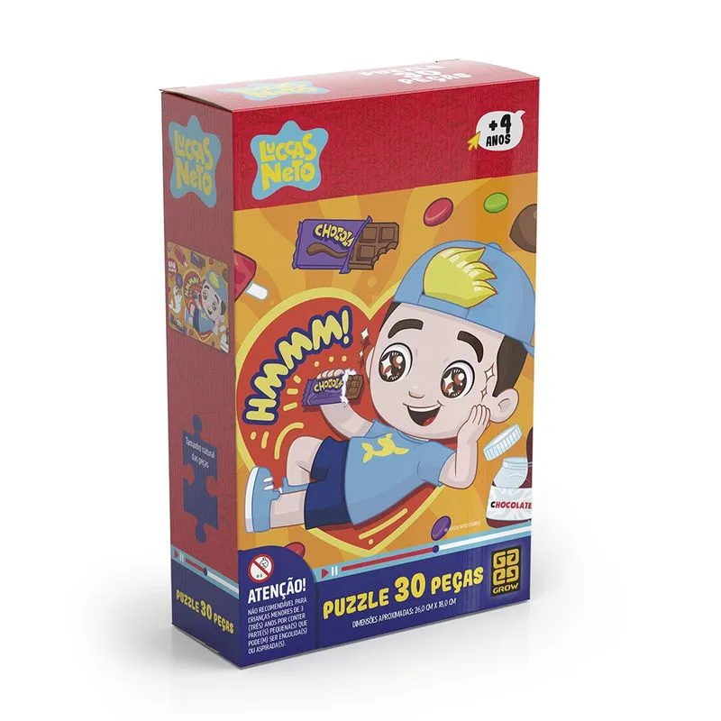 Puzzle 30 peças Luccas Neto - Grow