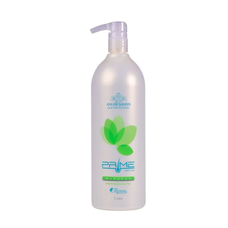 Shampoo Refrescante Ana Hickmann Profissional Prime 1 Litro - Linha hair