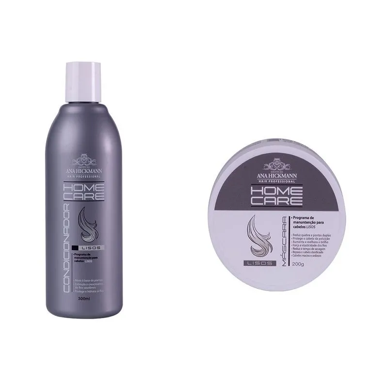 Kit 04- 2 Itens Cabelos lisos - Ana Hickmann - Linha Home Care