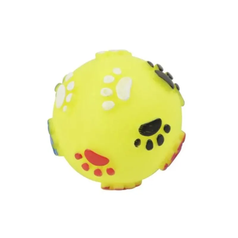 Bola Patinhas para Cães Amarelo