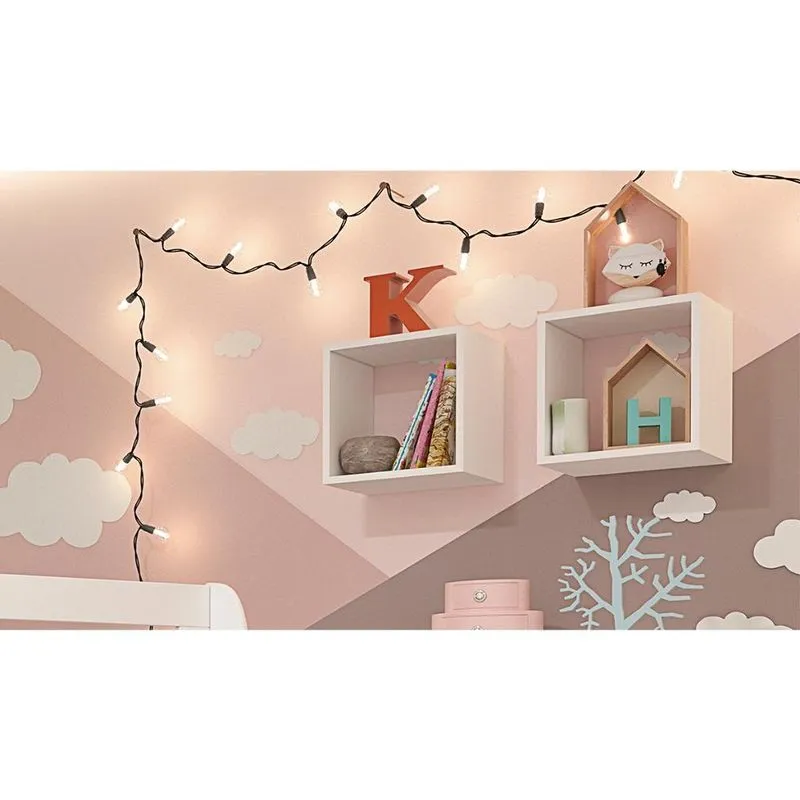 2 Nichos Decorativo Toy Quadrado - Tcil Moveis