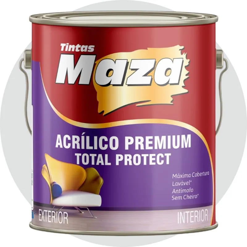 Tinta Acrílica Parede Exterior Interior 3,6l Crômio Fosca