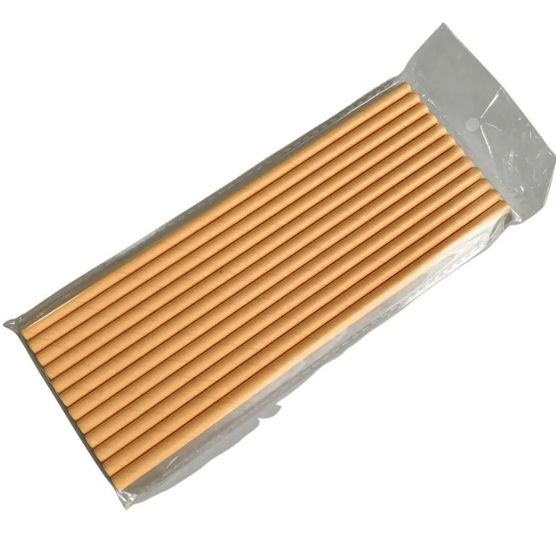Canudo De Papel Laranja Candy C/ 12 Yoss