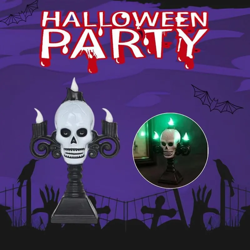 Candelabro De Led Yoss Halloween Caveira