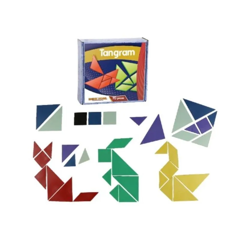 Tangram De Madeira 70 Peças