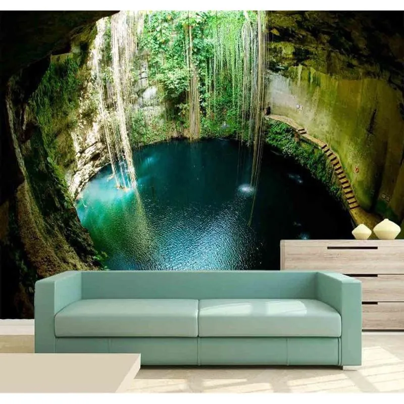 Papel de Parede - Paisagens Cachoeira 3D 3,75M² na 075