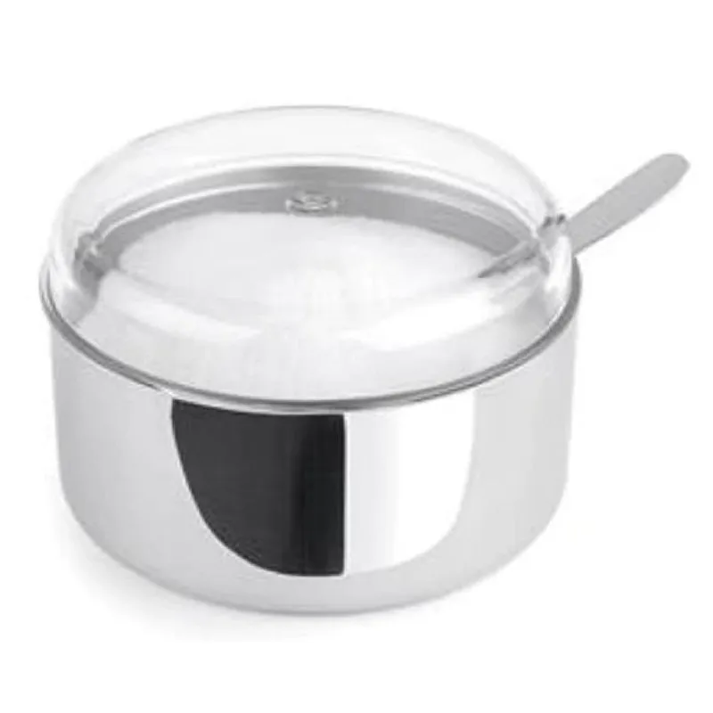 Açucareiro Inox Com Colher Porta Açúcar Com Tampa 40305