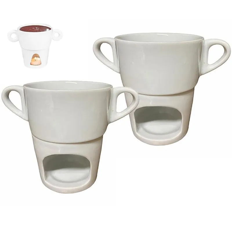 Fondue Pequeno 250 Ml Chocolate Doce Porcelana 351
