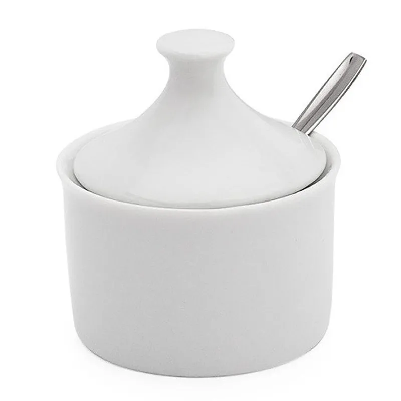 Açucareiro Porta Açúcar 250 Ml De Mesa Porcelana Premium