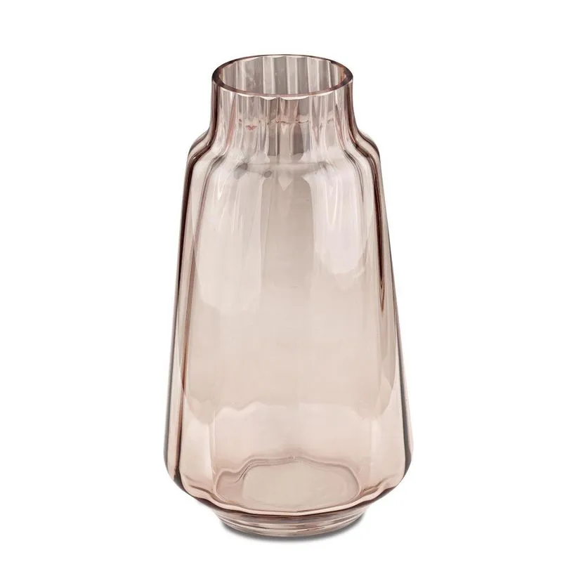 VASO ROSE EM VIDRO