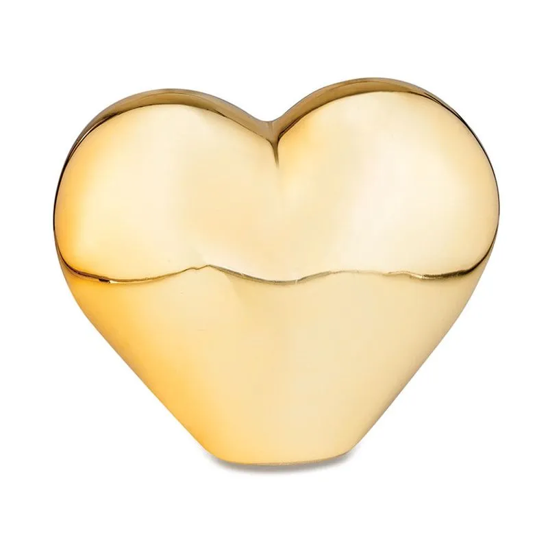 Coração Decorativo Grande Dourado