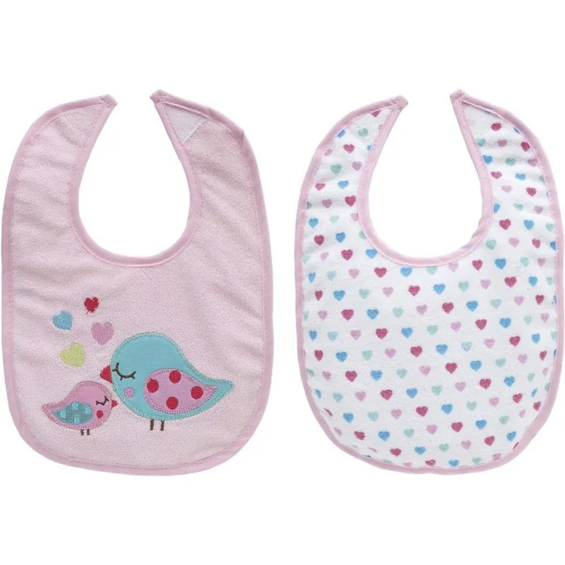 Kit Com 02 Babadores Passarinho Buba