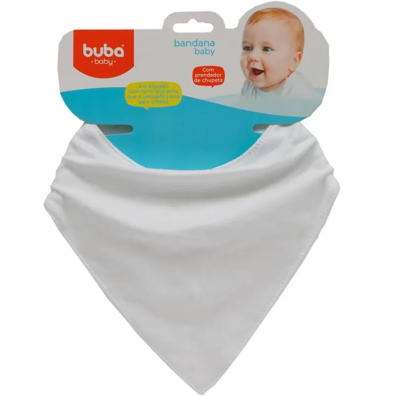 Bandana Baby Branco - Buba