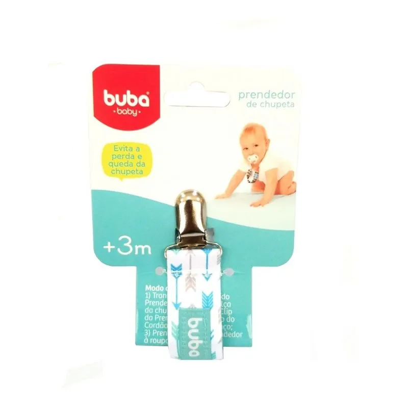Prendedor De Chupetas Menino Flecha Azul Buba 10667
