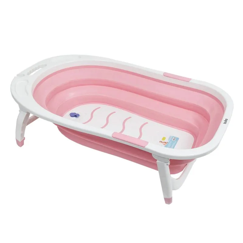Banheira Baby Dobrável Rosa